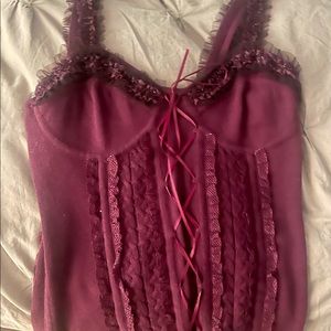 Bebe magenta tank top sweater. Size small